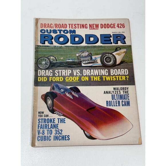 Custom Rodder March 1964 – Drag Strip vs Drawing Board / Stroke the Fairlane V8 - Picture 1 of 16
